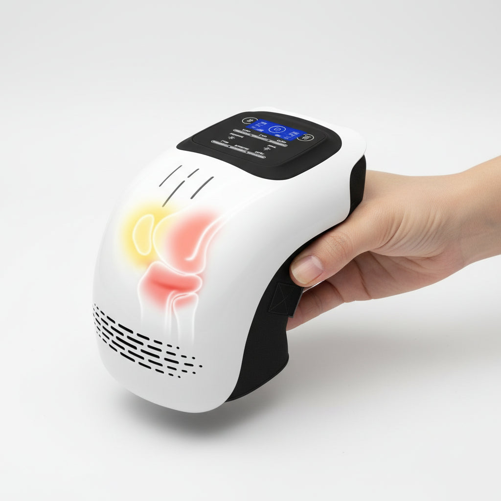 Heating knee massager