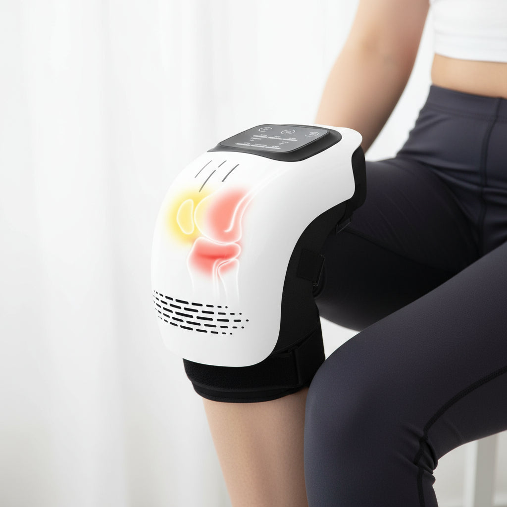 Heating knee massager