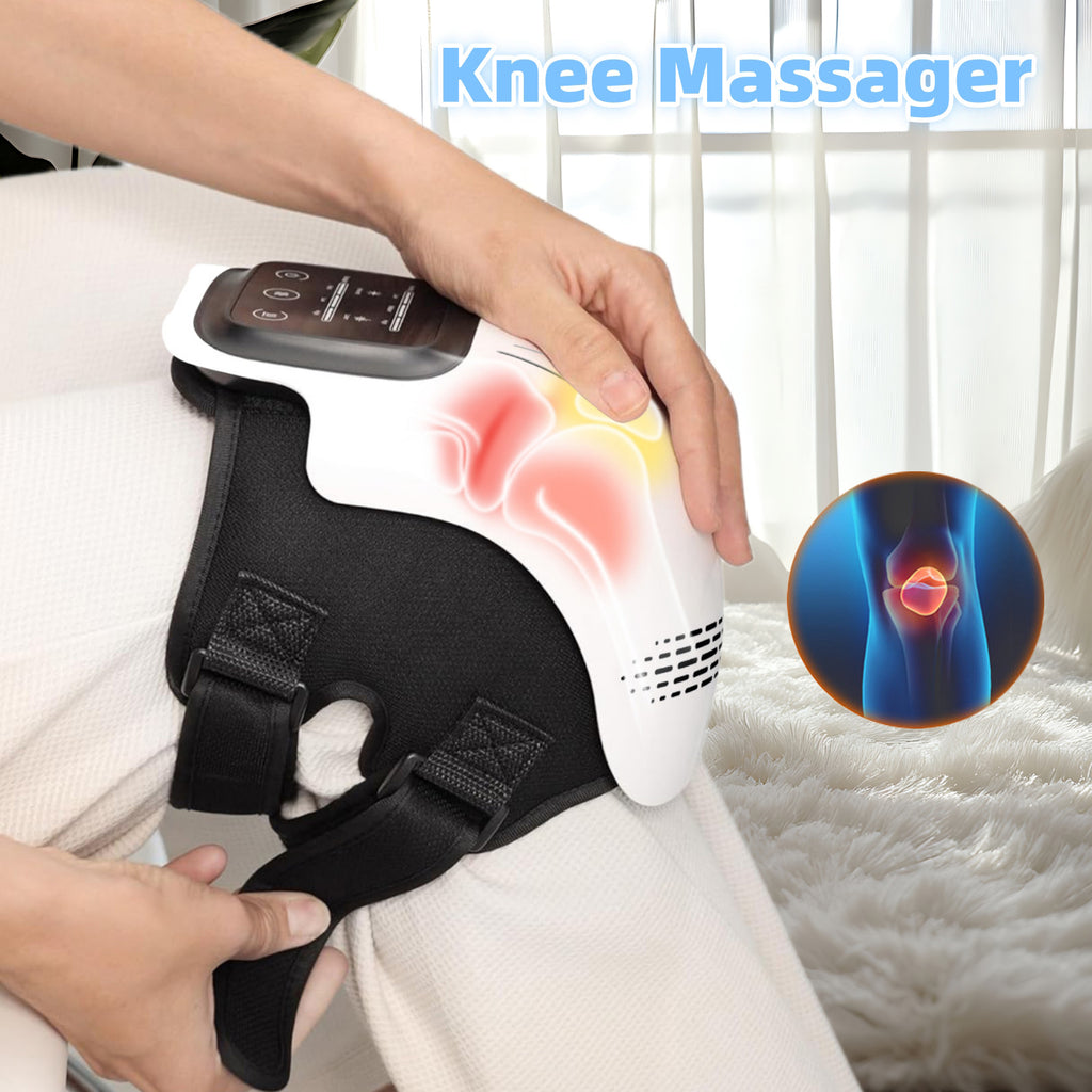Heating knee massager